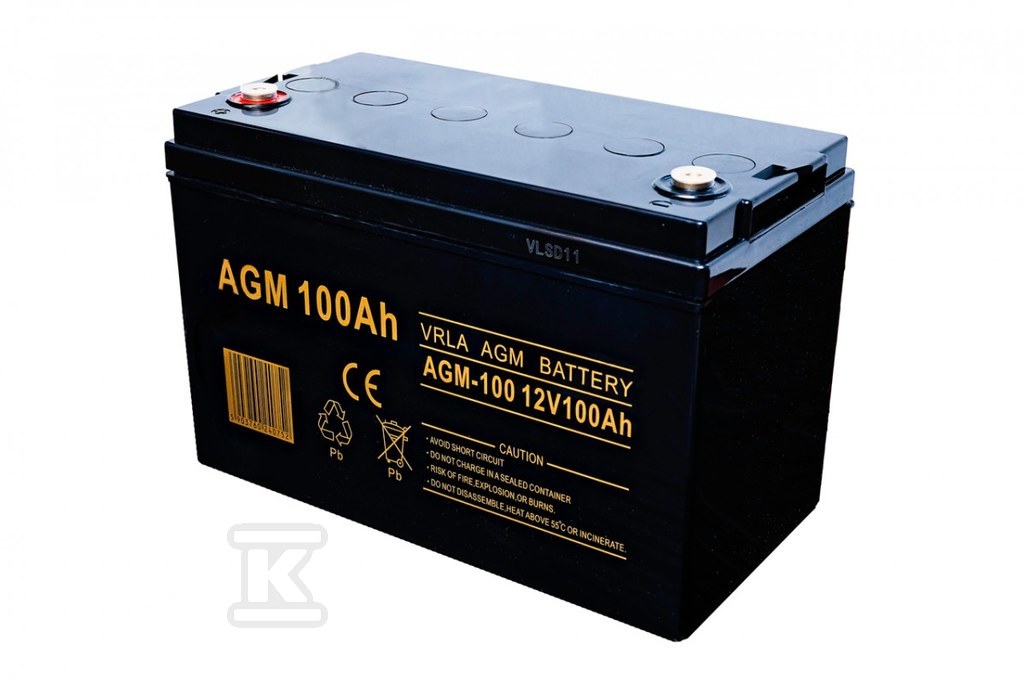 Akumulator AGM Volt 12V 100 Ah 6AKUXAG100