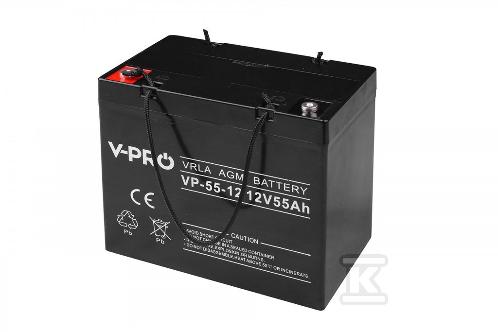 Akumulator AGM VPRO 12V 55 Ah - 6AKUAGM055