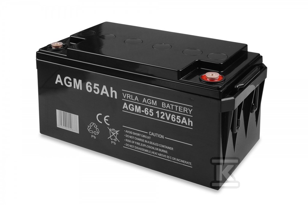 AGM BATTERY 12V 65Ah - 6AKUXAG065