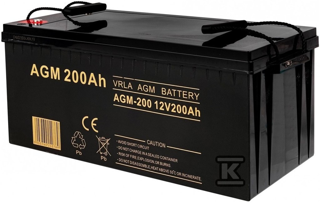 Volt AGM 12V 200 Ah 6AKUKSAG200 baterija