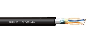 WE♥TM NETWORK Kabel telekomunikacyjny XzKAXwekw 2x2x0,8 ziemny ekranowany