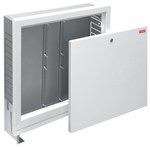 Flush-mounted cabinet Onnline 580x620x115-165 for mounting manifolds without and with a mixing system 10/3 coin lock