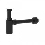 Decorative washbasin half-siphon, matt black G 1 1/4"x32