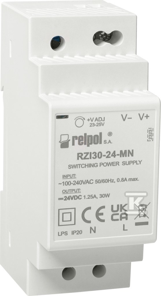 Switching power supply 30 W, 24 V DC - 2617007