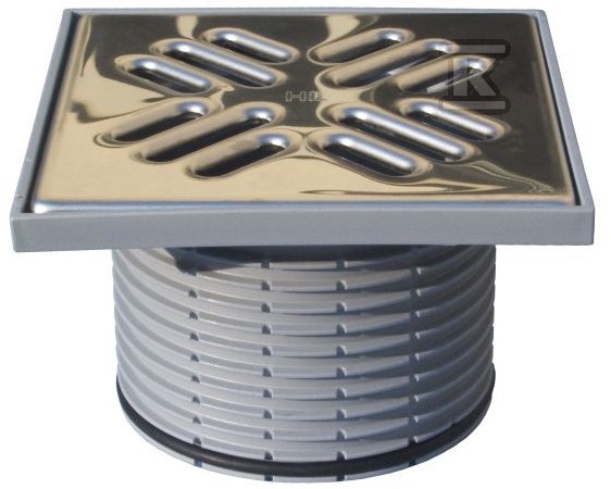 Nasada do wpustów 147x147mm z rusztem - HL39PRBLUE
