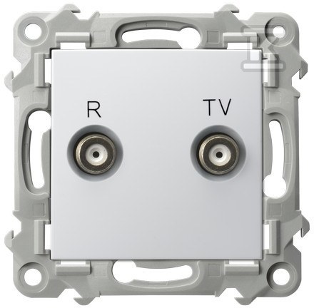 Gniazdo RTV przelotowe 14-dB - BIAŁY - GPA-14ZP/M/00