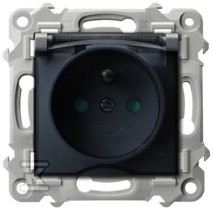 Водонепроникна розетка з заземленням - GPH-1ZZP/M/70/D