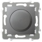 Універсальний світлорегулятор для навантаження ламп розжарювання, галогенових та світлодіодних ламп — СІРИЙ МАТОВИЙ, ШАФІРОВИЙ