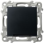 Контрольний з'єднувач з підсвічуванням синім - чорний матовий, SZAFIR ŁP-12ZS/M/33