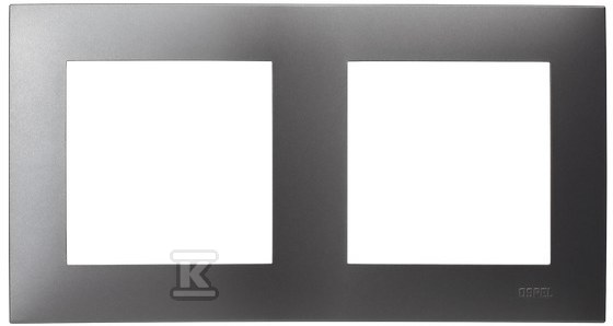 Подвійна рамка - СІРИЙ МАТ, SZAFIR - R-2Z/70