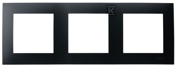 Рамка потрійна - чорний матовий, SZAFIR - R-3Z/33