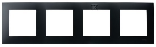 Рамка почетвірна - чорний матовий, - R-4Z/33