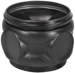 Телескопічне подовження D300 H250, з ущільнювачем, для розподільної шахти EPURECO W-011T або EPURBIO W-011TG, для дренажної очисної споруди, колір чорний.