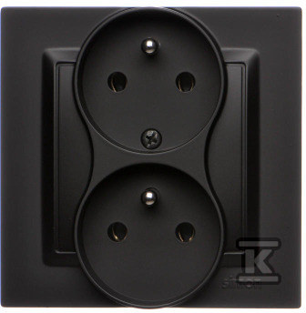 Double earthed socket-outlet with phase - CGZ2T/49