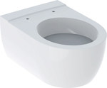 Miska wisząca WC iCon, lejowa, B35.5 cm, H33 cm, T53 cm, ukryte mocowania, KeraTect