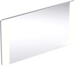 Lustro podświetlane Option Square, B120 cm, H65 cm, T3 cm, oświetlenie z obu stron, Aluminium szczotkowane