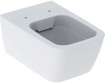 Miska wisząca WC iCon Square z ceramiczną muszą toaletową, kryte mocowania, Rimfree