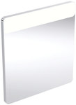 Lustro podświetlane Option Square, B60 cm, H65 cm, T3.2 cm, oświetlenie u góry, Aluminium szczotkowane