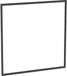 Ramka ozdobna do szafki z lustrem ONE montaż podtynkowy: Czarny mat B=75cm