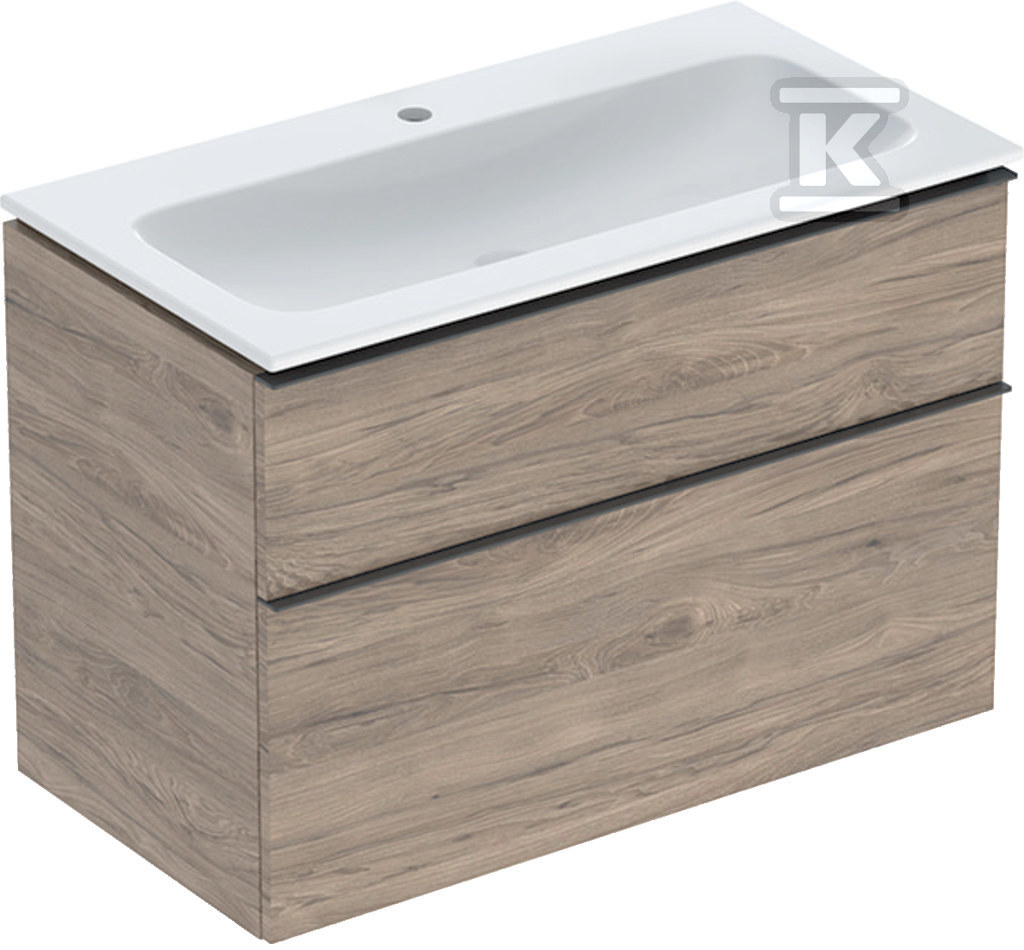 Zestaw: umywalka meblowa iCon slim z - 502.337.JR.1