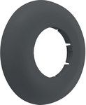 Rozetka płaska: d=32mm D=8.5cm H=1.5cm Czarny mat
