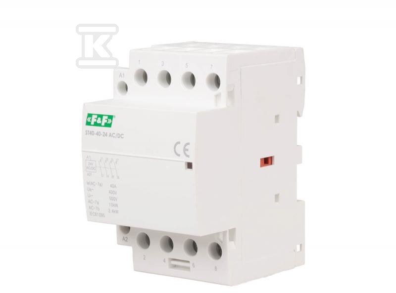 Контактор 40A, 24 V ACDC, контакти 4NO - ST40-40-24ACDC