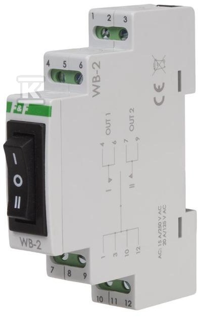 Модульний трипозиційний перемикач WB-2 - WB-2