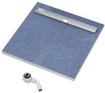 Stabilsound Plus "Subplate" under-tile shower tray 80x80x5/12,5 cm, square with a cover for installation with tiles