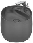 Umywalka ścienna Beyond 430x430MM FINECERAMIC ® onyx