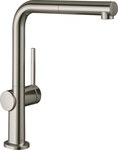 Torneira de lavatório Talis M54 monocomando 270, bico extraível, 1 jato, caixa sBox em aço inoxidável