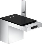 Bateria bidetowa AXOR MyEdition jednouchwytowa, z kompletem odpływowym Push-Open czarny/chrom