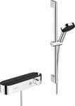 System prysznicowy Pulsify Select S 105 3jet Relaxation - główka prysznicowa, bateria termostatyczna, drążek 65 cm chrom