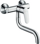 Bateria zlewozmywakowa Focus M41 jednouchwytowa, montaż ścienny, 1jet chrom