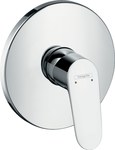 Bateria prysznicowa jednouchwytowa Focus HighFlow, montaż podtynkowy, element zewnętrzny chrom