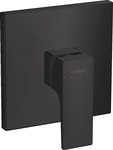 Душовий гарнітур одноважільний, прихований монтаж, одноважільний важіль, зовнішній елемент Metropol чорний матовий
