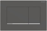 Przycisk uruchamiający Geberit Sigma20, przedni, czarny mat, easy-to-clean, prostokątny