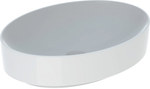 Variform countertop washbasin, oval, B55 cm, H15.8 cm, T40 cm, without overflow, without tap hole, KeraTect