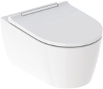 Hanging toilet bowl Geberit ONE, TurboFlush, with a toilet seat, chrome