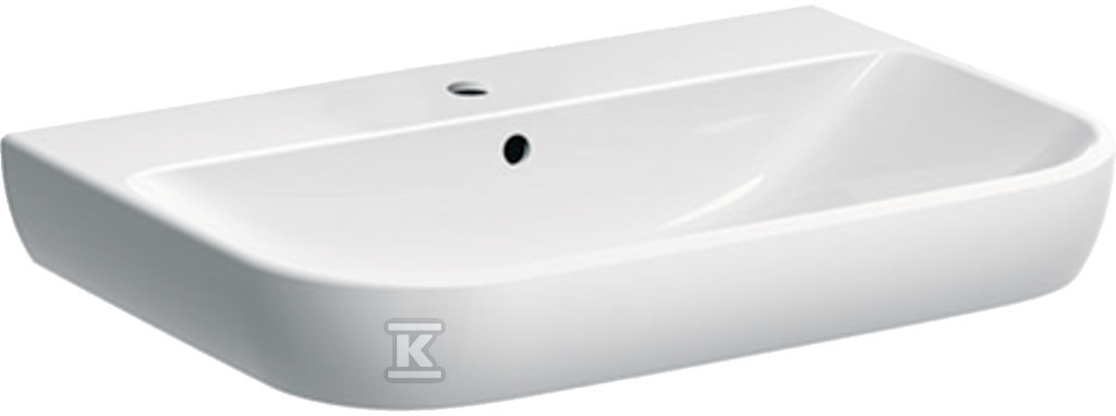 Smyle washbasin, W70 cm, H17 cm, T48 - 500.248.01.1