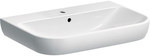 Smyle washbasin, B70 cm, H17 cm, T48 cm, with overflow, with tap hole, KeraTect