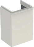 Smyle Square Szafka pod umywalkę kompaktową, B44.2cm, H61.7cm, T35.6cm, z jednymi drzwiami, z zawiasem po prawej stronie, sand grey