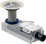 Душовий злив для стяжки висотою на вході 110–240 мм, d50, h90