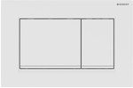 Dugme za ispiranje Sigma30, prednje, belo mat-belo-mat belo, lako za čišćenje