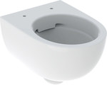 Selnova Compact wall-hung toilet, funnel, B35.5 cm, H33 cm, T49 cm, short, hidden fixings, Rimfree