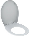 Record toilet seat, top mounting, slowly closing, removable hinges