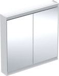ONE Szafka z lustrem, Comfort Light, B90cm, H90cm, T15cm, montaż natynkowy, z dwojgiem drzwi, biały
