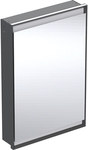 ONE Szafka z lustrem, Comfort Light, B60cm, H88cm, T15cm, montaż podtynkowy, z jednymi drzwiami, zawias po prawej stronie, czarny