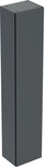 ONE Dulap lateral înalt, W36cm, H180cm, D29.1cm, cu o singură ușă, negru, mat