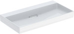 ONE Умивальник, злив горизонтальний, B90cm, T48cm, без отвору, без переливу, KeraTect
