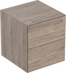 One side cabinet B45 cm, H49.2 cm, T47 cm, with two drawers, hickory walnut